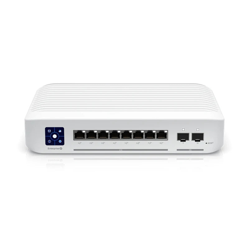 UBIQUITI USW-Enterprise-8-POE, 8xPoE Layer 3 Switch Enterprise, 8x2.5GbE PoE+ RJ45 ports, 2x10G SFP+ ports, 120W PoE Switch - Best WiFi Mall
