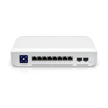 UBIQUITI USW-Enterprise-8-POE, 8xPoE Layer 3 Switch Enterprise, 8x2.5GbE PoE+ RJ45 ports, 2x10G SFP+ ports, 120W PoE Switch - Best WiFi Mall
