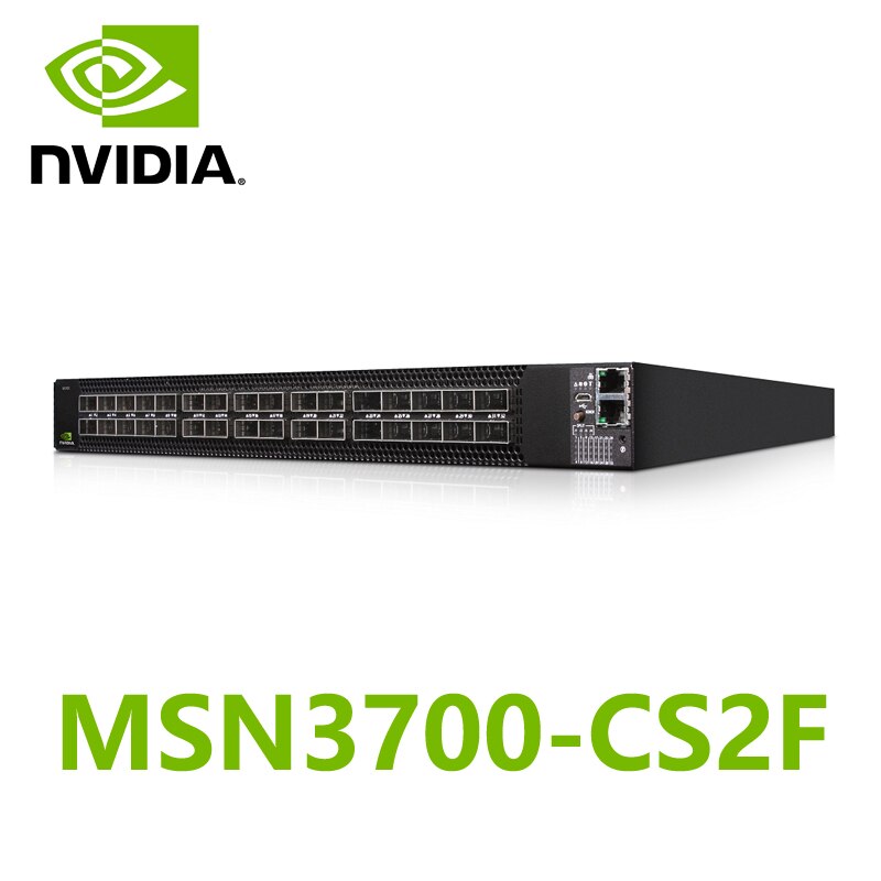 NVIDIA Mellanox MSN3700-CS2F Onyx System Spectrum-2 100GbE 1U Open Ethernet Switch 32x100GbE QSFP28 - Best WiFi Mall