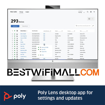 Poly Sync 60-M Smart Speakerphone Up to 30 M, +USB-A to USB-C Cable Bluetooth - Best WiFi Mall