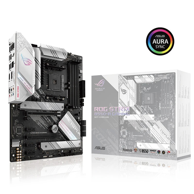 ASUS ROG STRIX B550-A GAMING Gaming Motherboard With PCIe 4.0 Connectivity,for 3rd Gen AMD Ryzen CPUs, Dual M.2, 2.5 Gb Ethernet