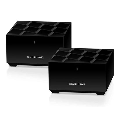 NETGEAR MK62 2-Pack Nighthawk Dual-band AX1800 MU-MIMO 1.8Gbps 1 Router+1 Satellite WiFi 6 Mesh Router, WiFi Coverage 3,000sq.ft - Best WiFi Mall