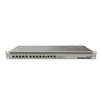 MikroTik RB1100AHx4 Router RouterBOARD Dude Edition with 13 Gigabit Ethernet Ports, RS232 Serial Port and Dual Redundant Power Supplies - Best WiFi Mall