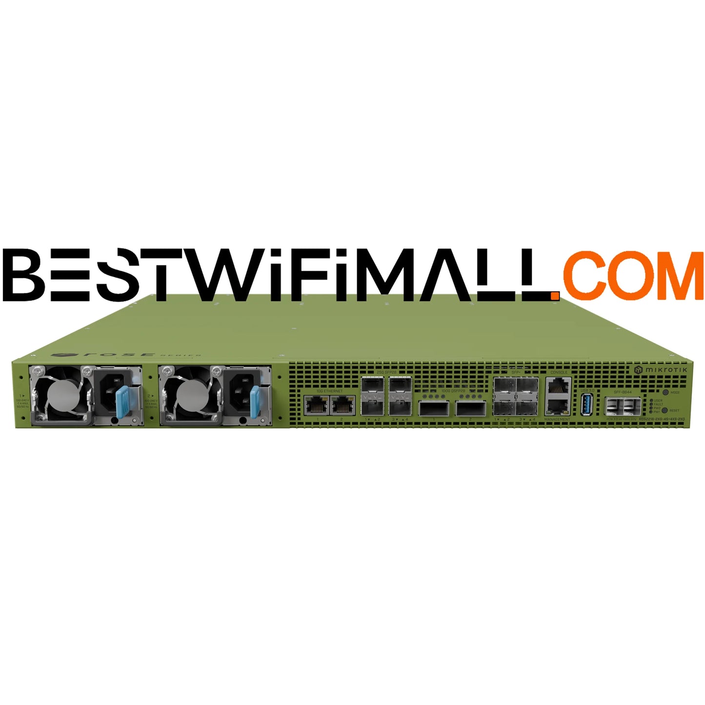 MikroTik RDS2216-2XG-4S+4XS-2XQ ROSE Data Server (RDS) High-Performance, All-in-one Storage, 100G Networking 20xU.2 NVMe Storage