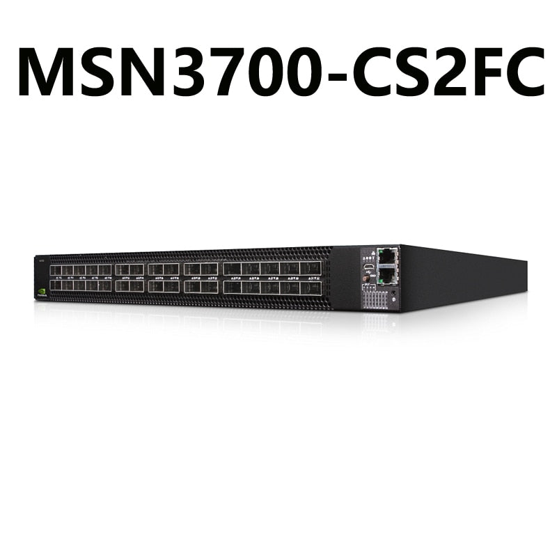 NVIDIA Mellanox MSN3700-CS2FC Spectrum-2 100GbE 1U Open Ethernet Switch Cumulus Linux System 32x100GbE QSFP28 - Best WiFi Mall