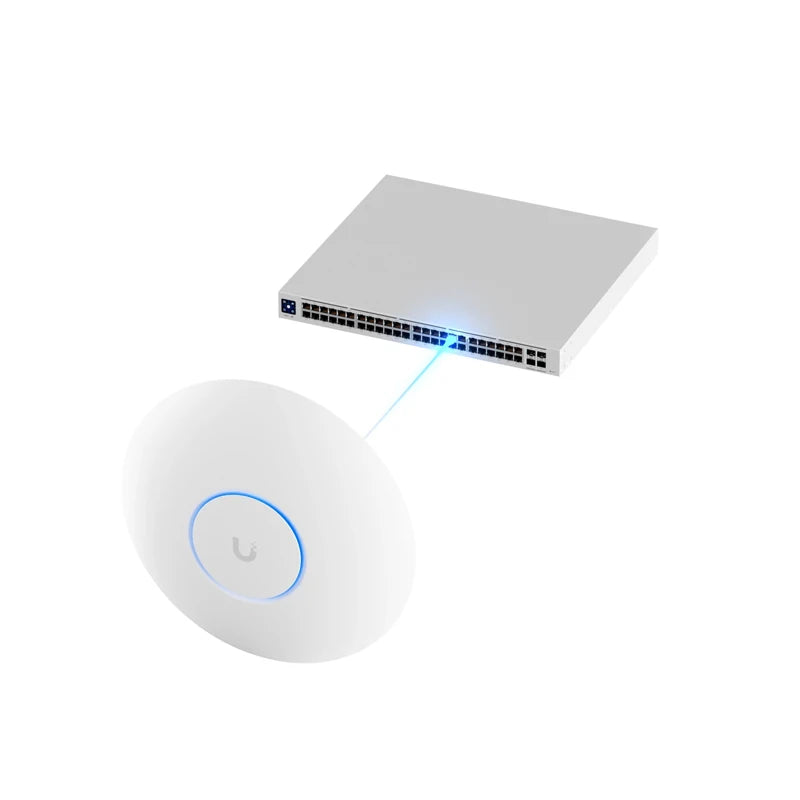 UBIQUITI U7-Pro Ceiling-mounted WiFi 7 AP With 6 Spatial Streams And 6 GHz 140m²(1,500 ft²) Wireless Access Point, 300+Connected