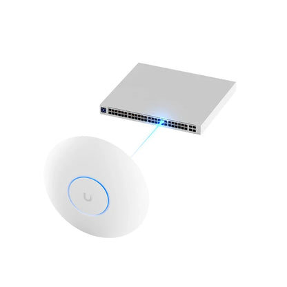UBIQUITI U7-Pro Ceiling-mounted WiFi 7 AP With 6 Spatial Streams And 6 GHz 140m²(1,500 ft²) Wireless Access Point, 300+Connected