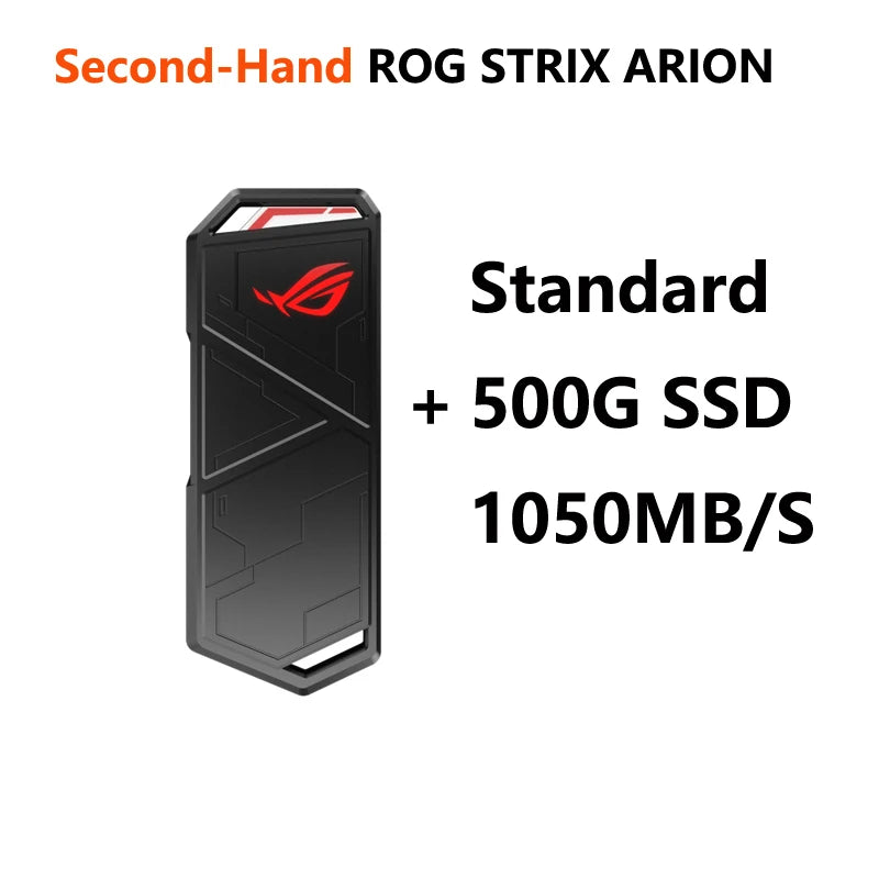 ASUS ROG STRIX ARION External Hard Disk M.2 NVMe SSD Enclosure USB3.2 GEN2 Type-C, Fits PCIe 2280/2260/2242/2230 M/M+B Key - Best WiFi Mall