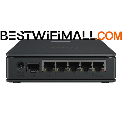 MikroTik hAP ax S E62iUGS-2axD5axT Wi-Fi 6 Dual-Band Access Point Triple-Chain 5 GHz Radio 900 Mbit/s, 5x Gigabit Ethernet Ports