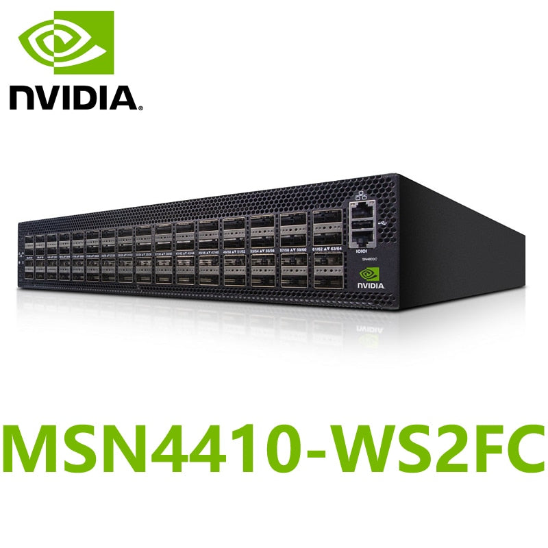 NVIDIA Mellanox MSN4410-WS2FC Spectrum-3 400GbE 1U Open Ethernet Switch Cumulus Linux System 8x400GbE QSFP-DD28 & 8 QSFP-DD - Best WiFi Mall