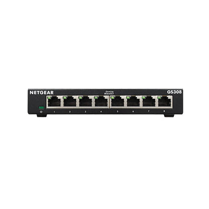 NETGEAR GS308 8-Port Gigabit Ethernet Unmanaged Switch Metal shell, Gigabit 8-port 300 Series SOHO Unmanaged Switch - Best WiFi Mall