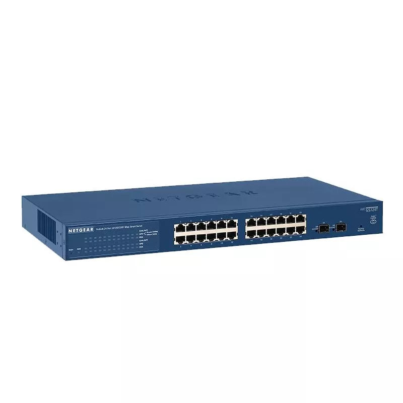 NETGEAR GS724Tv4 Smart Switch 24-Port Gigabit Ethernet Smart Switch with 2 Dedicated SFP Ports - Best WiFi Mall