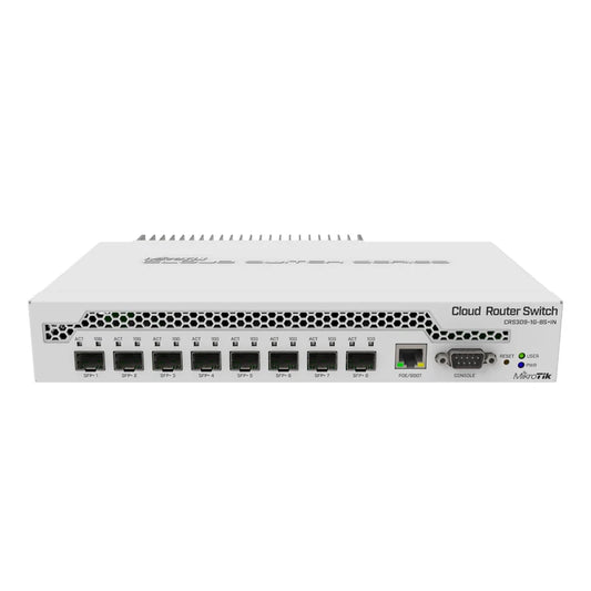 Mikrotik CRS309-1G-8S+IN Desktop Switch with 1xGigabit Ethernet port and 8xSFP+10Gbps ports, switching capacity of 162 Gbps - Best WiFi Mall
