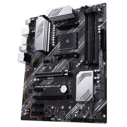 ASUS PRIME B550-PLUS AMD B550 (Ryzen AM4) ATX motherboard with dual M.2, PCIe 4.0, 1 Gb Ethernet, DisplayPort/HDMI, SATA 6 Gbps