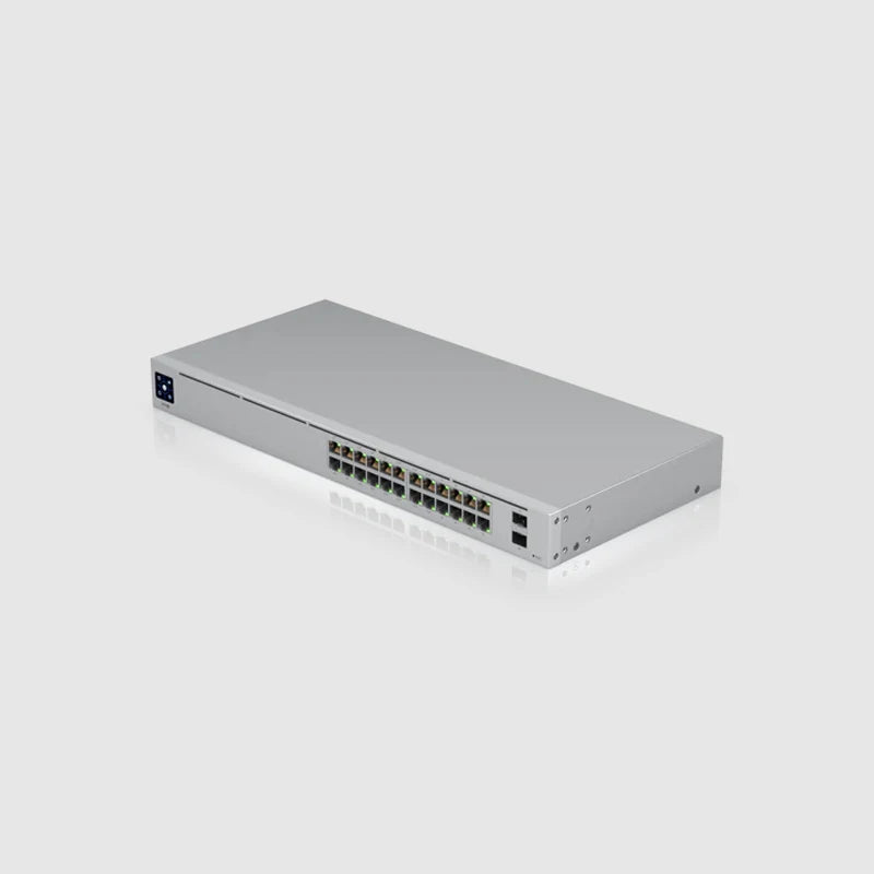 UBIQUITI USW-24-POE 24 PoE Port Switch Layer 2 PoE switch with fanless cooling system 2x1G SFP ports 95W total PoE availability - Best WiFi Mall