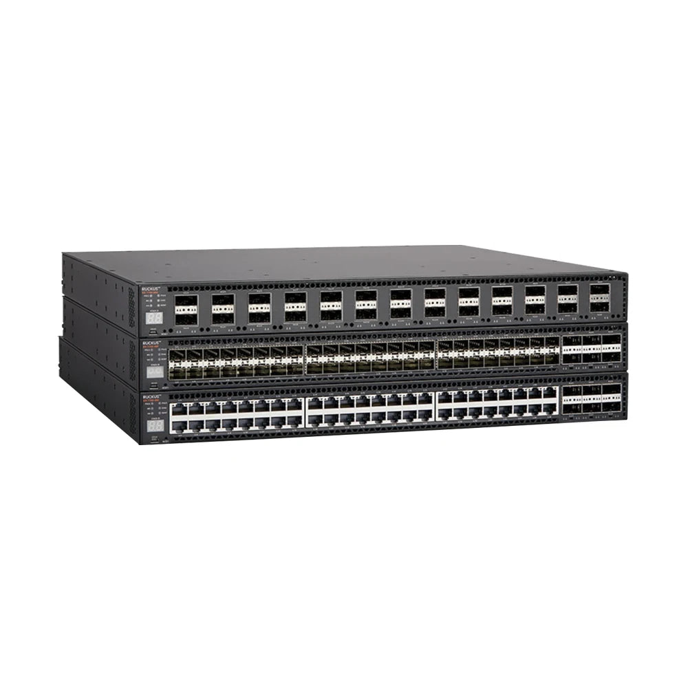 RUCKUS ICX 7750 ICX7750-48F Ethernet Switches High-End Enterprise-Class Stackable Core/Aggregation Switch With 40 Gbps Ethernet Port
