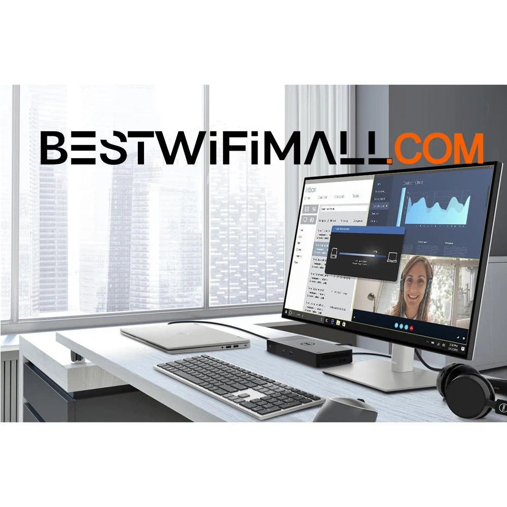 DELL Thunderbolt Dock WD22TBS 4 Wired USB Type-C 180W Power, With Swappable Modules - Best WiFi Mall
