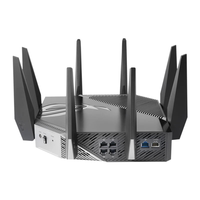 ASUS GT-AXE11000 ROG Rapture Tri-Band WiFi 6E 802.11AX Gaming Router New 6GHz Band, 2.5G WAN/LAN Port, PS5 Compatible VPN Fusion - Best WiFi Mall
