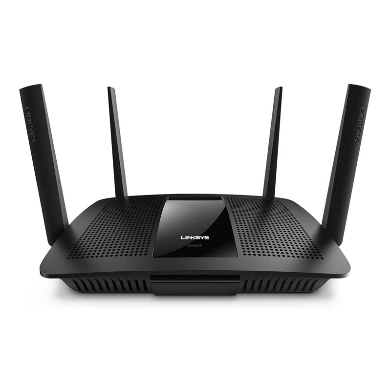 LINKSYS EA8500 AC2600 Max-Stream MU-MIMO Gigabit Smart Wi-Fi 5 Router Dual-Band 2.6 Gbps WiFi Speeds, 15+ Devices, WEP, WPA