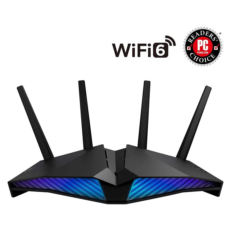 ASUS RT-AX82U ROG Gaming Wi-Fi Router AX5400 Dual-Band WiFi 6 Game Acceleration Mesh WiFi MU-MIMO, Mobile Game Boost, Streaming,Gaming - Best WiFi Mall