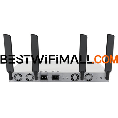 MikroTik CRS418-8P-8G-2S+5axQ2axQ-RM Wi-Fi Router 4x4 MIMO Wi-Fi 6, L3 HW Offloading, Quad-core 2.2 GHz ARM CPU, 16x Gigabit