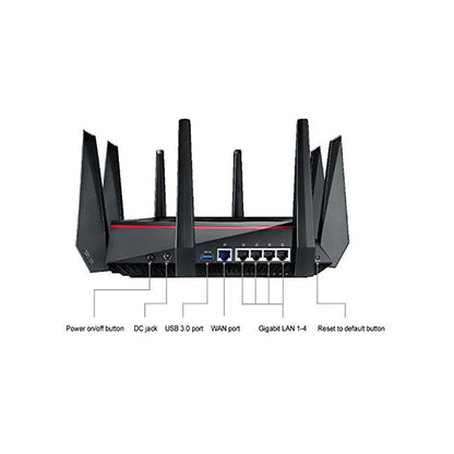 ASUS RT-AC5300 AC5300 WiFi Gaming Router Tri-Band 5330 Mbps MU-MIMO AiMesh For Mesh Wifi System - Best WiFi Mall