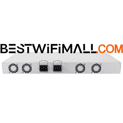 MikroTik CRS418-8P-8G-2S+RM Switch 16x (+1) Gigabit Ethernet Ports (8x with PoE-Out) Dual 10G Uplinks Quad-Core 2.2 GHz ARM CPU
