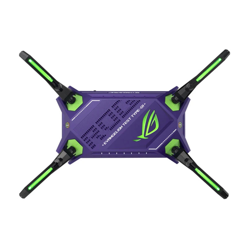 ROG Rapture Gaming Wi-Fi Router ASUS GT-AX6000 EVA Edition AiMesh Router, Wi-Fi 6 802.11ax, 6000 Mbps, WAN/LAN Dual 2.5G Ports - Best WiFi Mall