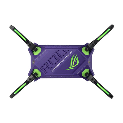 ROG Rapture Gaming Wi-Fi Router ASUS GT-AX6000 EVA Edition AiMesh Router, Wi-Fi 6 802.11ax, 6000 Mbps, WAN/LAN Dual 2.5G Ports - Best WiFi Mall