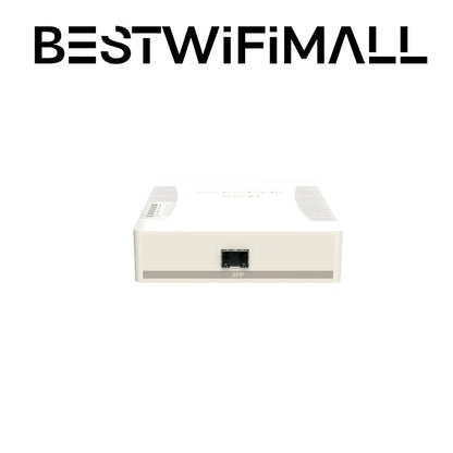 MikroTik CSS106-1G-4P-1S / RB260GSP 5x Gigabit PoE Out Ethernet Smart Switch, SFP Cage, Plastic Case, SwOS - Best WiFi Mall