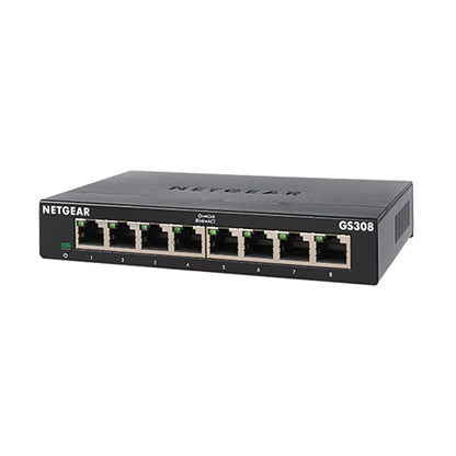 NETGEAR GS308 8-Port Gigabit Ethernet Unmanaged Switch Metal shell, Gigabit 8-port 300 Series SOHO Unmanaged Switch - Best WiFi Mall