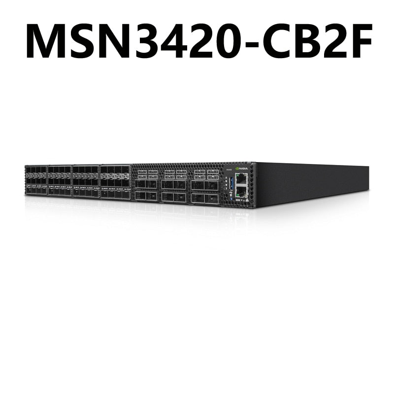 NVIDIA Mellanox MSN3420-CB2F Spectrum-2 25GbE/100GbE 1U Open Ethernet Switch Onyx System 48x25GbE and 12x100GbE QSFP28 and SFP28 - Best WiFi Mall