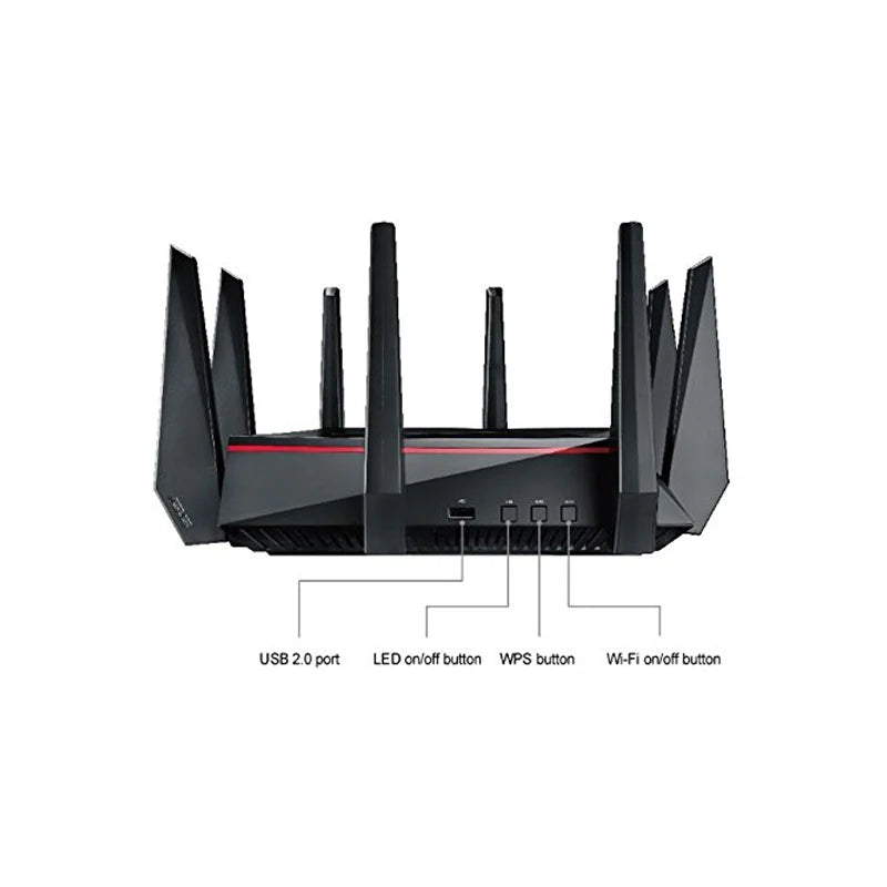 ASUS RT-AC5300 AC5300 WiFi Gaming Router Tri-Band 5330 Mbps MU-MIMO AiMesh For Mesh Wifi System - Best WiFi Mall