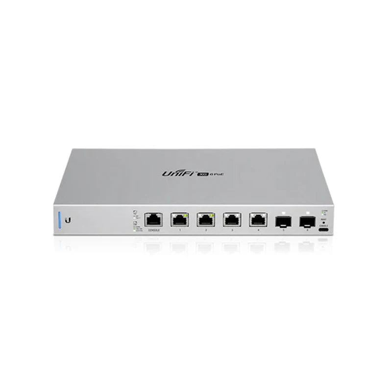 Ubiquiti US-XG-6POE 10 GbE PoE Switch 170W, SFP+ (Gen1), 4x1/2.5/5/10 GbE PoE++ ports, 2x10G SFP+ ports, Layer 3 switching, 2xDC - Best WiFi Mall