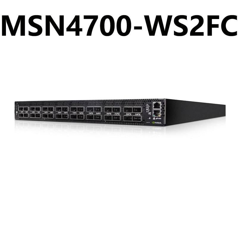 NVIDIA Mellanox MSN4700-WS2FC Spectrum-3 400GbE 1U Open Ethernet Switch Cumulus Linux System 32x400GbE QSFPDD - Best WiFi Mall