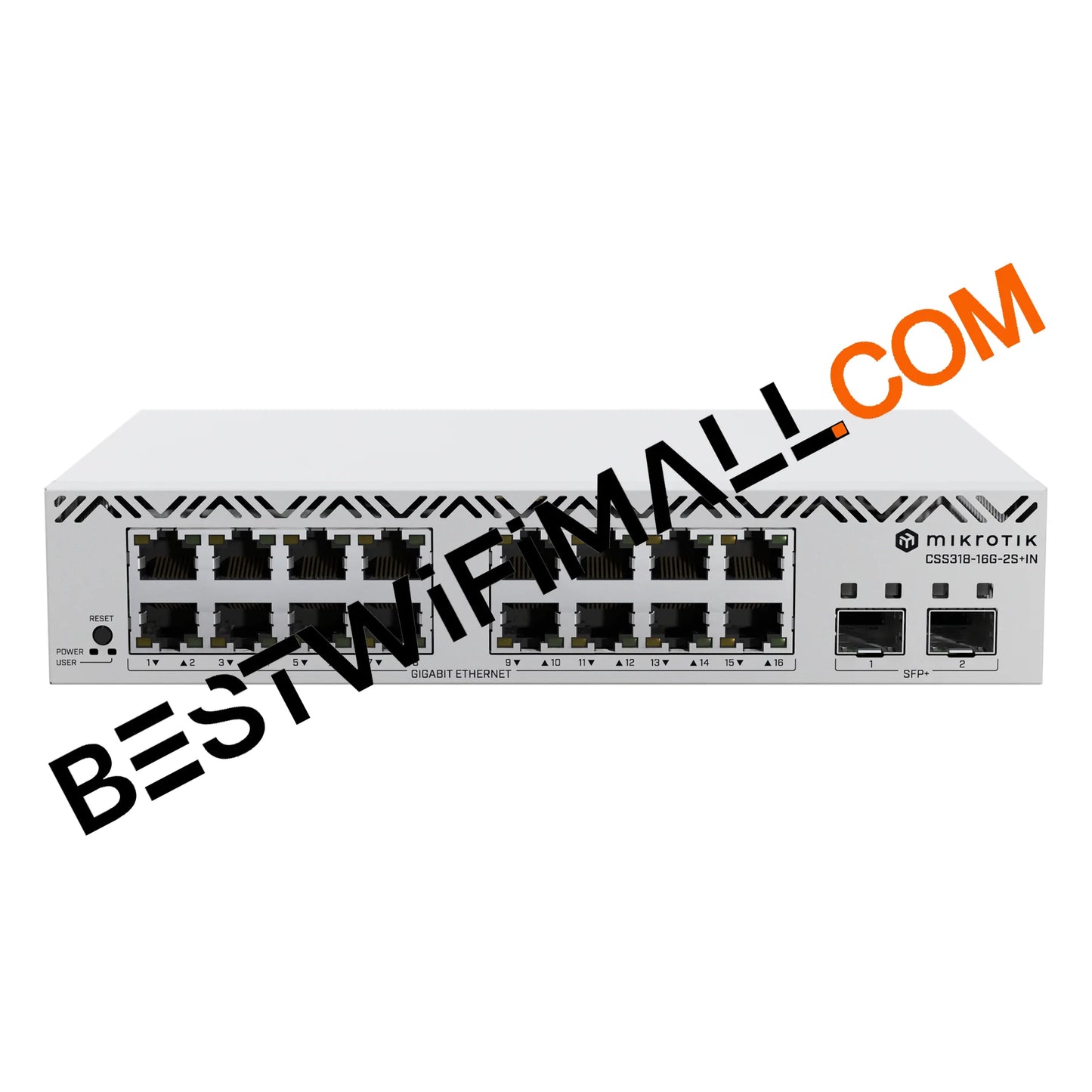 MikroTik CSS318-16G-2S+IN Switch 16 Gigabit Ethernet Ports and 2 SFP+ 10G Uplink Ports