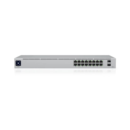 UBIQUITI USW-16-POE POE Switch Layer 2, PoE switch with (16) GbE RJ45 ports, including (8) PoE+ ports, and (2) 1G SFP ports - Best WiFi Mall