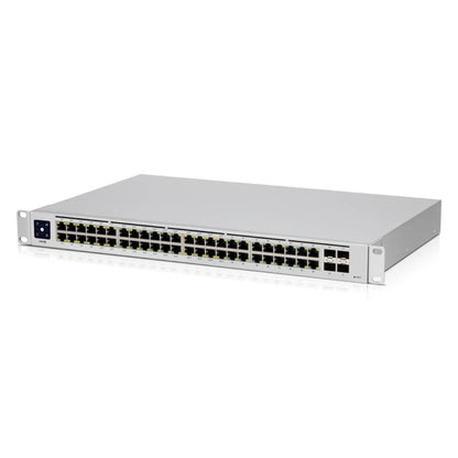UBIQUITI USW-48-POE Switch 48 PoE, 195W PoE availability, 48-port, Layer 2 PoE switch with a silent, fanless cooling system - Best WiFi Mall