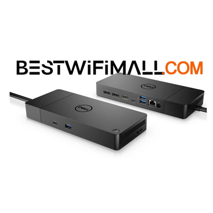 Dell WD19S 130W Docking Station Dual Monitor for Laptop with 130W Power Adapter + HDMI Cable + DisplayPort Cable + USB-C Cable