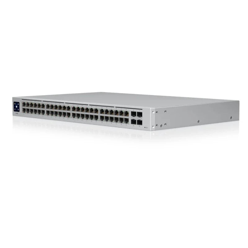 UBIQUITI USW-48-POE Switch 48 PoE, 195W PoE availability, 48-port, Layer 2 PoE switch with a silent, fanless cooling system - Best WiFi Mall