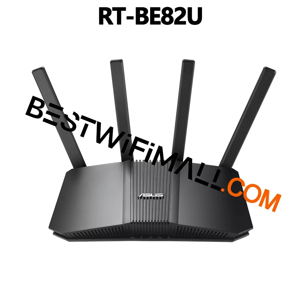 ASUS RT-BE82U WiFi 7 Dual-Band Extendable Router BE6500 AiMesh 4K-QAM MLO 5x2.5GbE Ports 802.11BE IoT VPN Kid’s Network 2500Sq.f