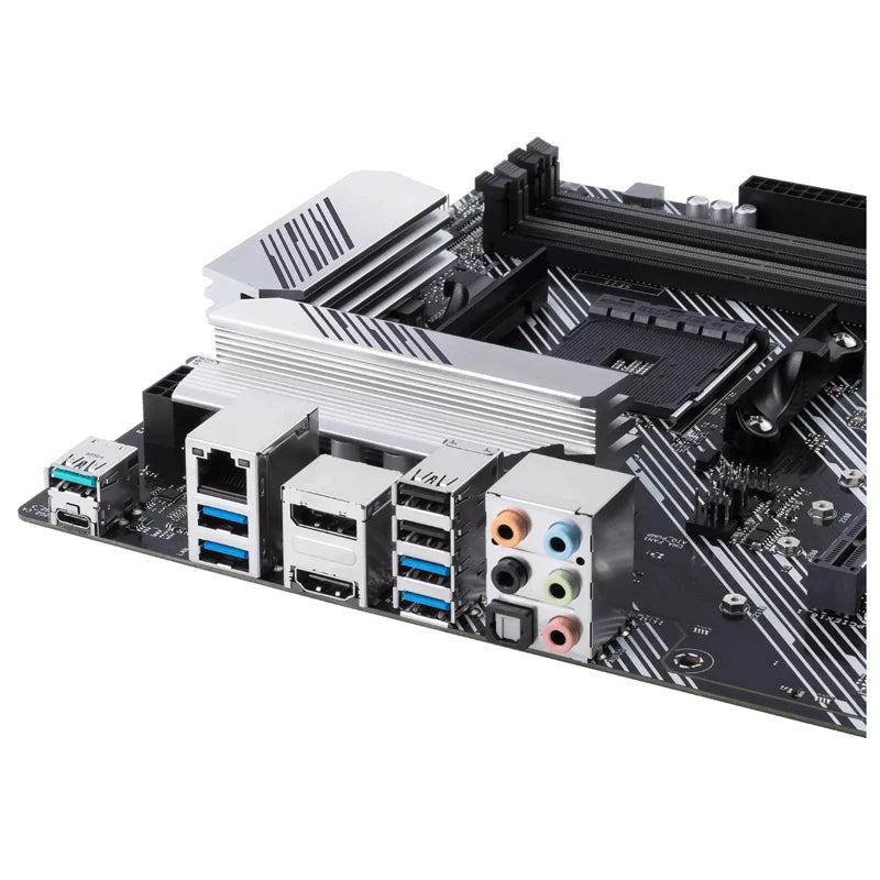 ASUS PRIME B550-PLUS AMD B550 (Ryzen AM4) ATX motherboard with dual M.2, PCIe 4.0, 1 Gb Ethernet, DisplayPort/HDMI, SATA 6 Gbps