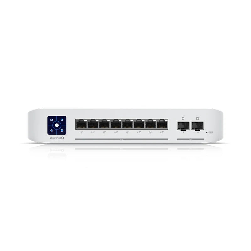UBIQUITI USW-Enterprise-8-POE, 8xPoE Layer 3 Switch Enterprise, 8x2.5GbE PoE+ RJ45 ports, 2x10G SFP+ ports, 120W PoE Switch - Best WiFi Mall