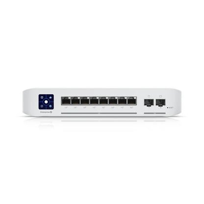 UBIQUITI USW-Enterprise-8-POE, 8xPoE Layer 3 Switch Enterprise, 8x2.5GbE PoE+ RJ45 ports, 2x10G SFP+ ports, 120W PoE Switch - Best WiFi Mall