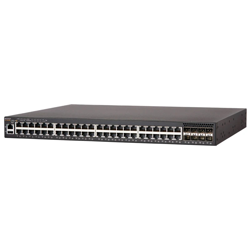 RUCKUS BROCADE ICX7250-48P ICX Switches Layer 3 POE+ Switch 48x10/100/1000Mbps PoE+Ports 740W 8x1GbE Uplink/Stacking SFP+