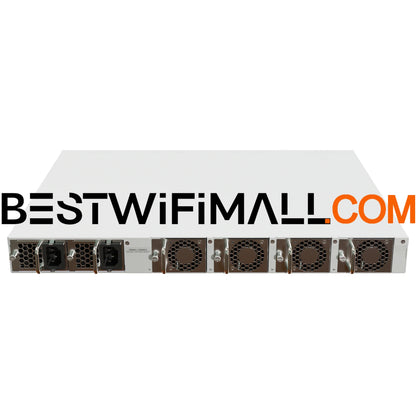 MikroTik CRS520-4XS-16XQ-RM Ultra-fast Enterprise Switch with Extra Processing Power Due to the CCR Series CPU 100 Gigabit Ports