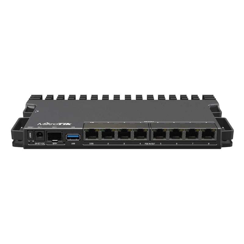 Mikrotik RB5009UPr+S+IN RB5009 Router with PoE-In and PoE-Out On All Ports, Small and Medium ISPs. 2.5/10 Gigabit Ethernet SFP+ - Best WiFi Mall