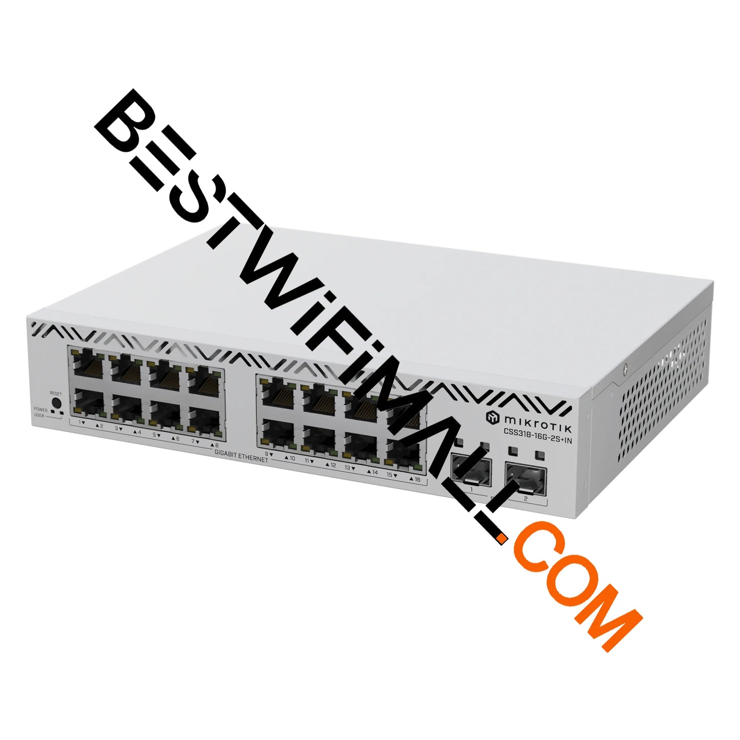 MikroTik CSS318-16G-2S+IN Switch 16 Gigabit Ethernet Ports and 2 SFP+ 10G Uplink Ports