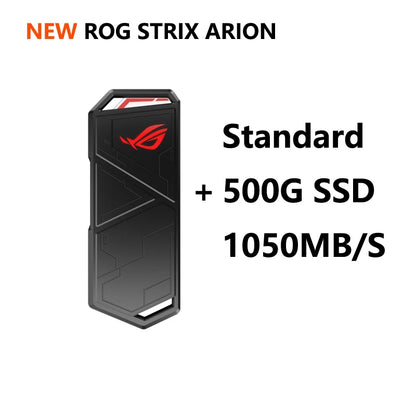 ASUS ROG STRIX ARION External Hard Disk M.2 NVMe SSD Enclosure USB3.2 GEN2 Type-C, Fits PCIe 2280/2260/2242/2230 M/M+B Key - Best WiFi Mall