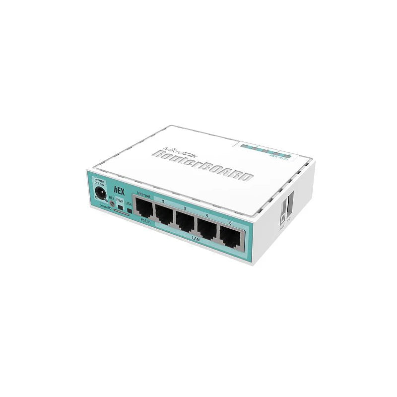 MikroTik RB750Gr3 Hex ROS 5-Port Mini Router 5x1000Mbps Ports RouterOS L4 - Best WiFi Mall